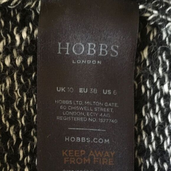 HOBBS London Cotton Turtleneck Long Sleeve Midi Sweater Dress 6 - Picture 9 of 13